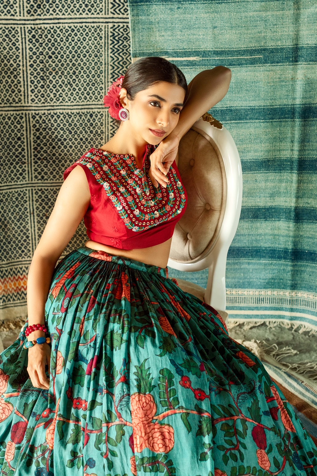 Blooming Floral Lehenga