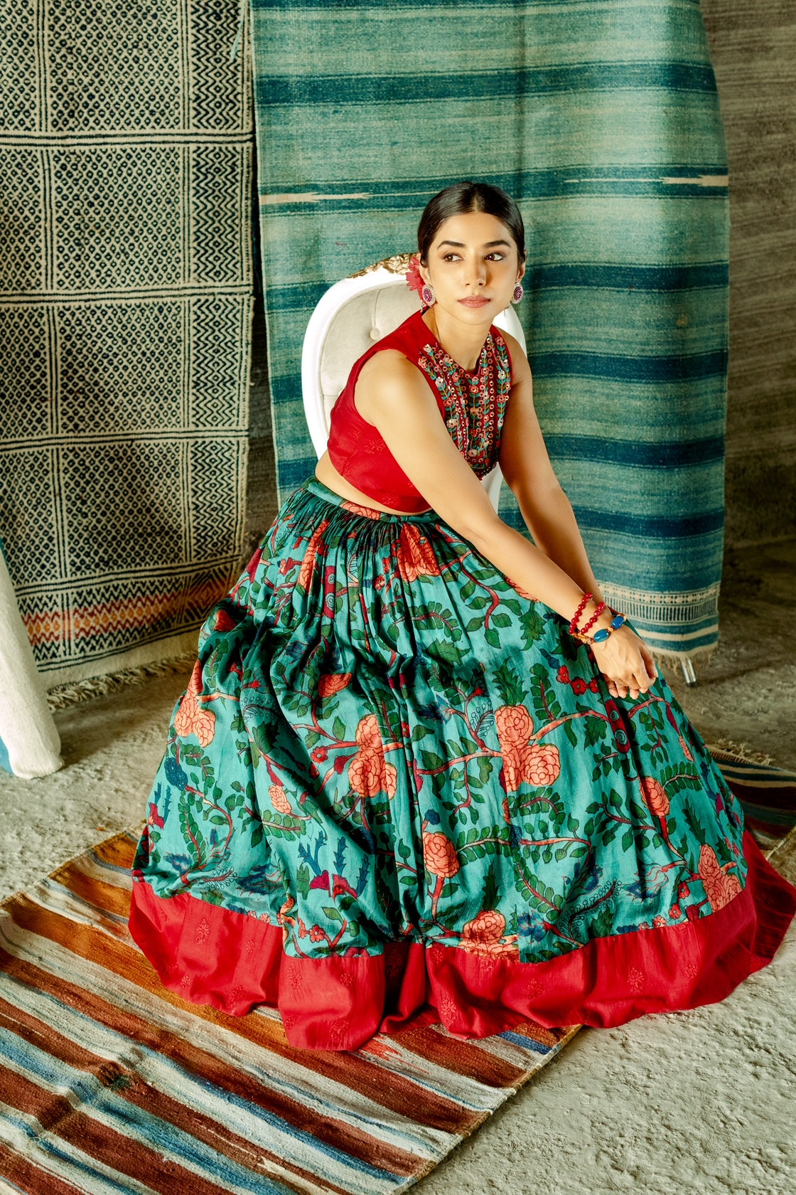 Blooming Floral Lehenga