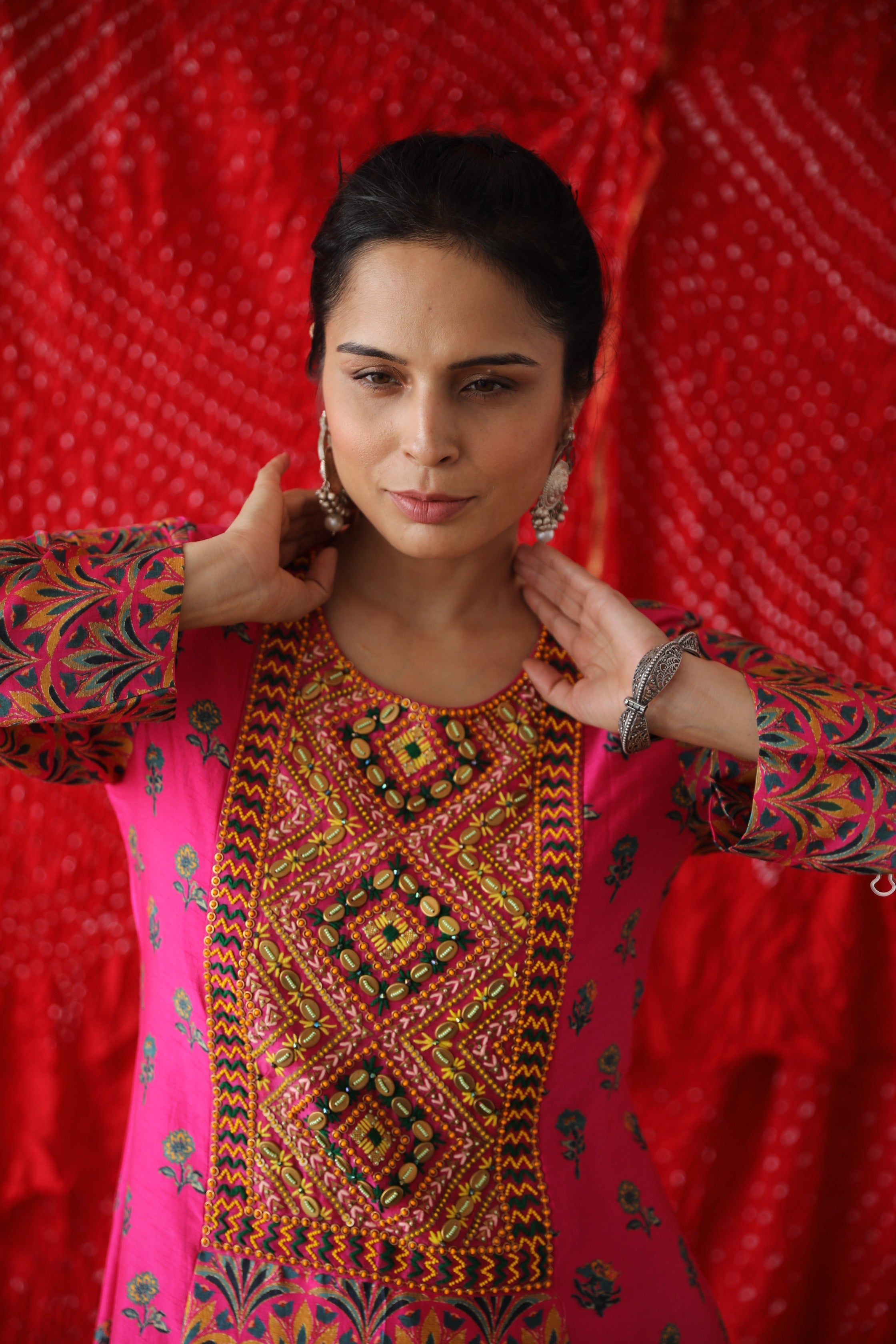 Hot Pink Anarkali