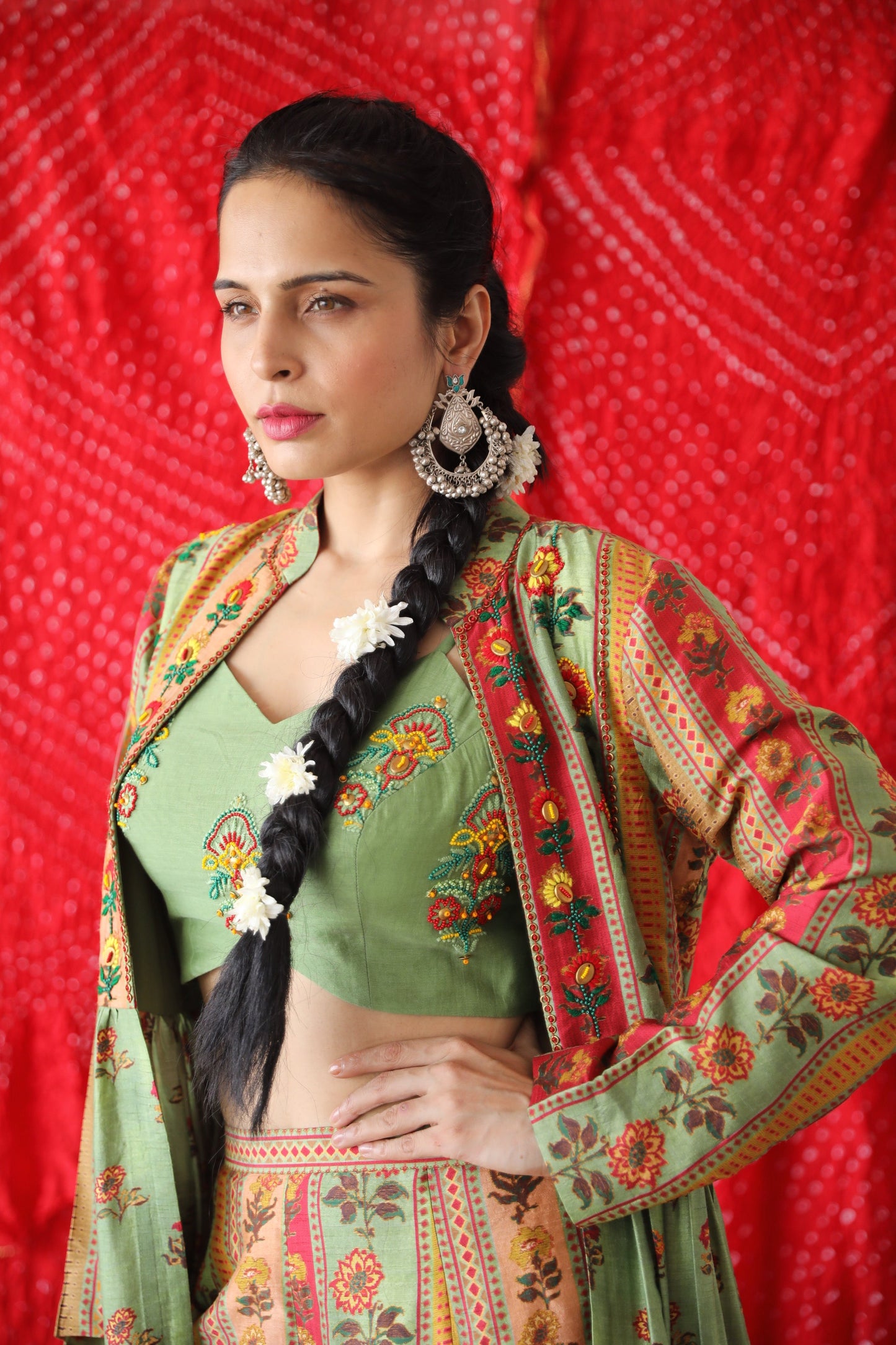 Green Pant Set