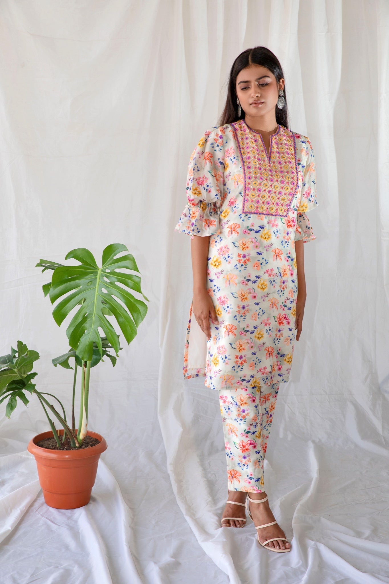 Light Grey Kurta Set