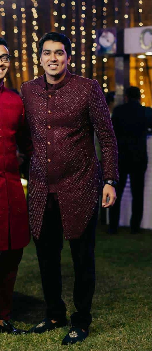 Maroon Bandhgala