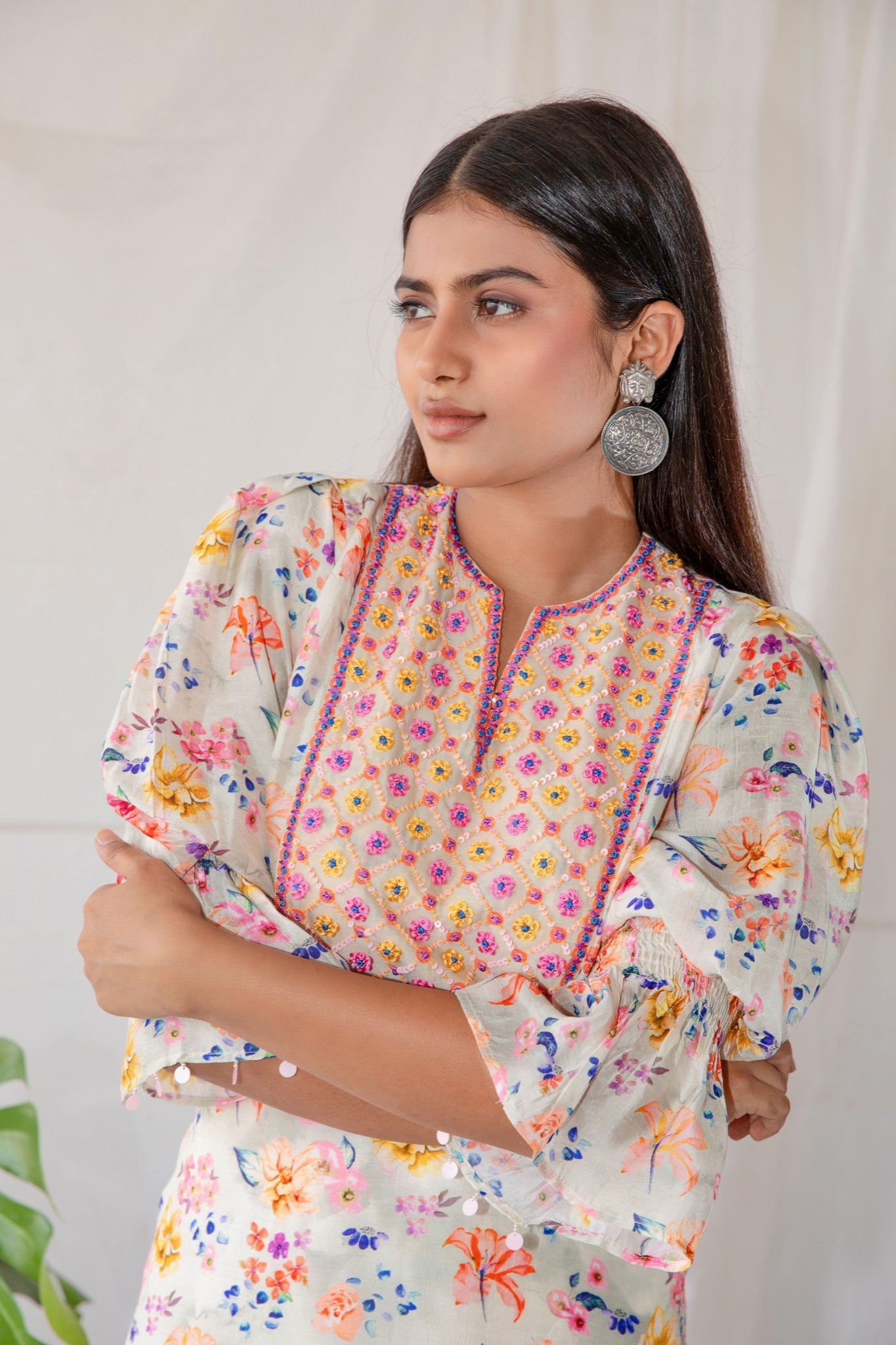 Light Grey Kurta Set