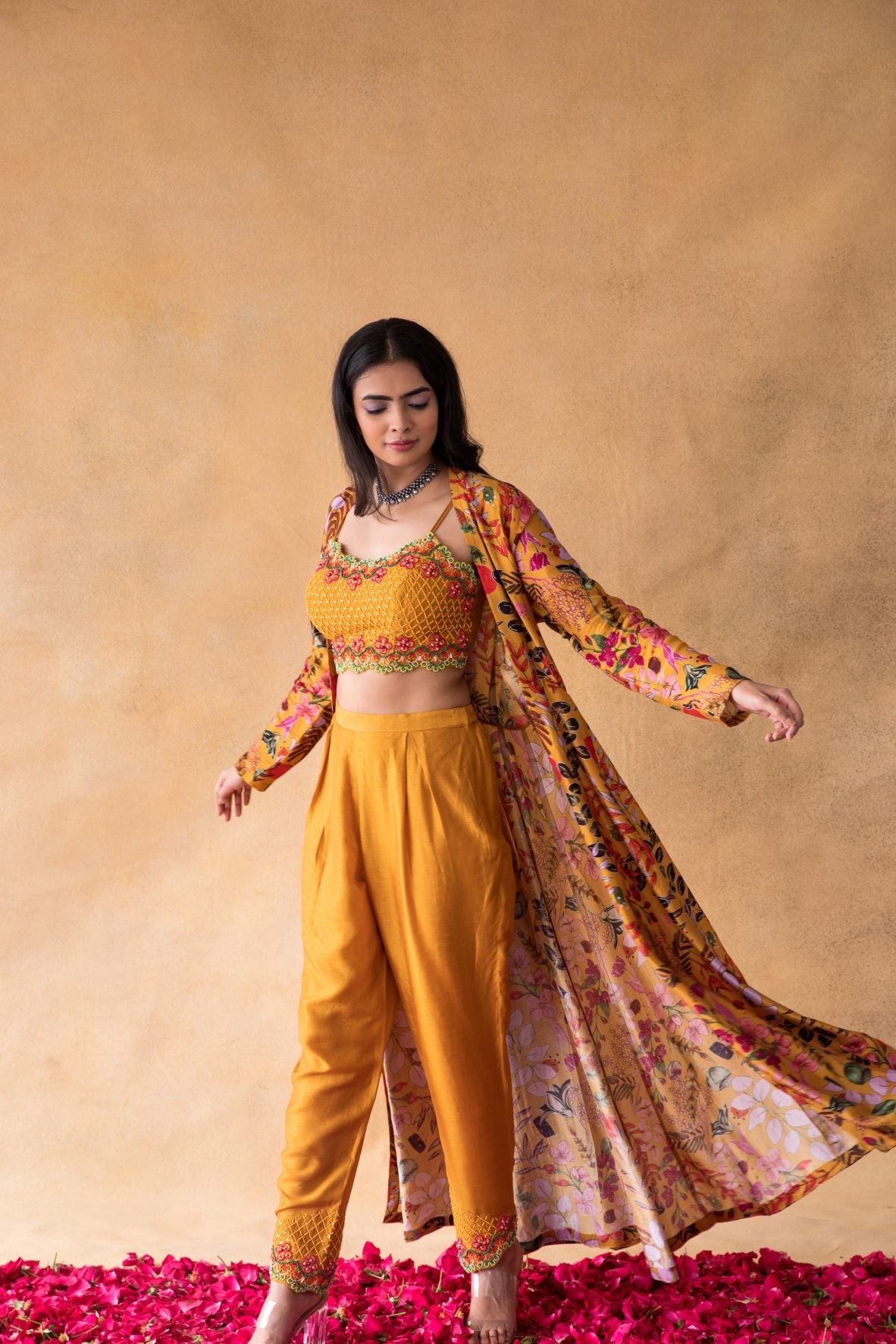 Mustard Top, Pant & Jacket