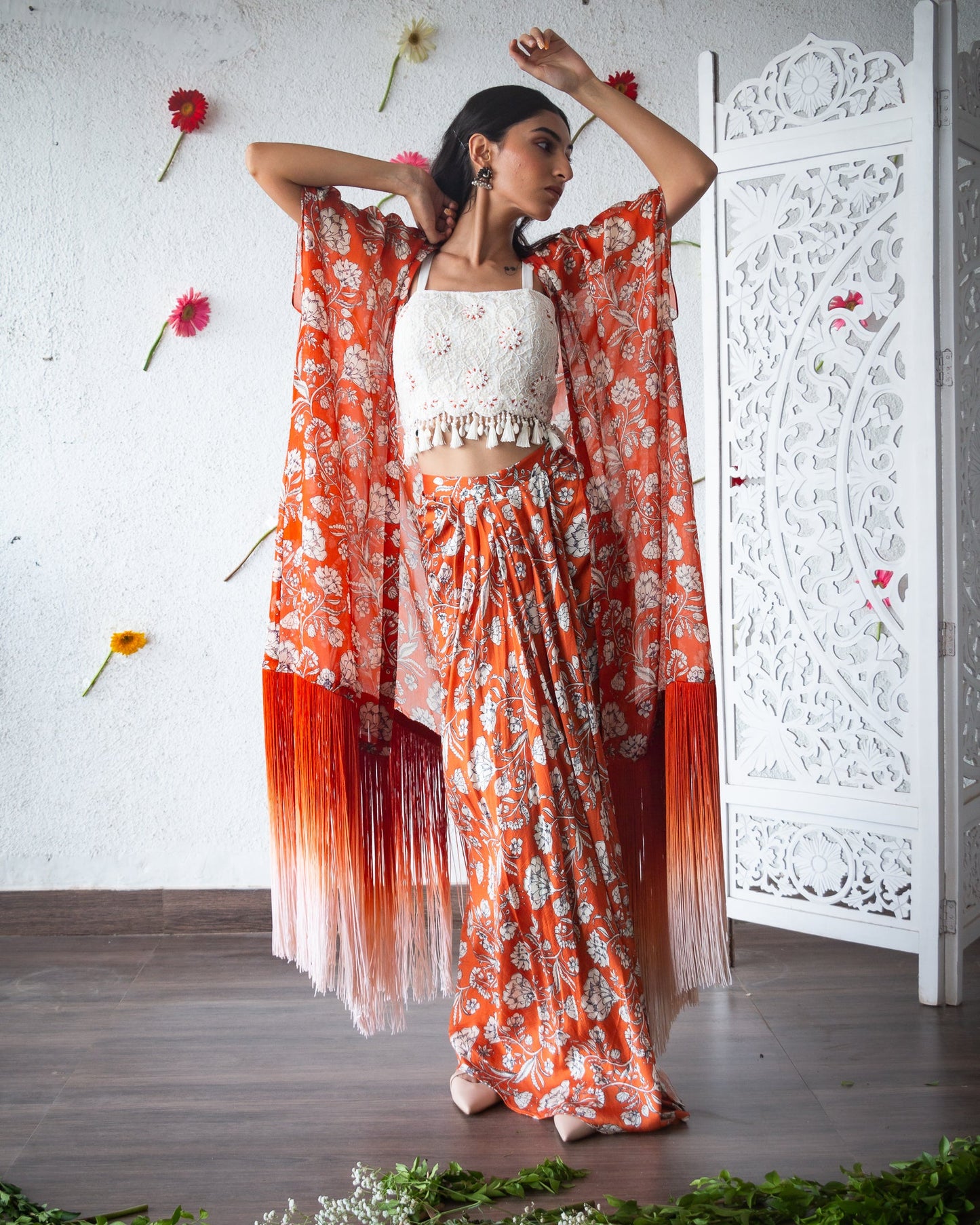 Pleated Skirt Set