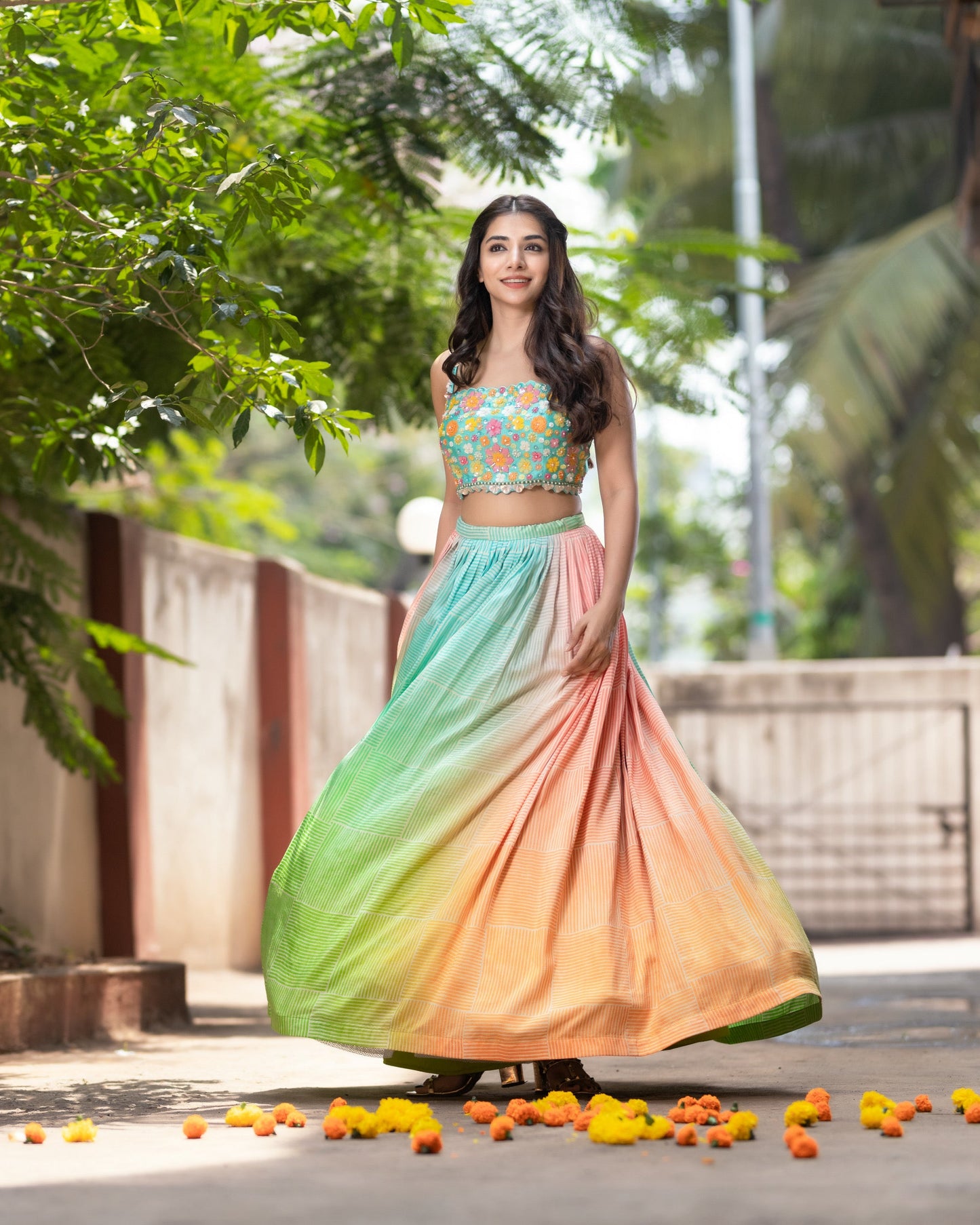 The Floral Lehenga