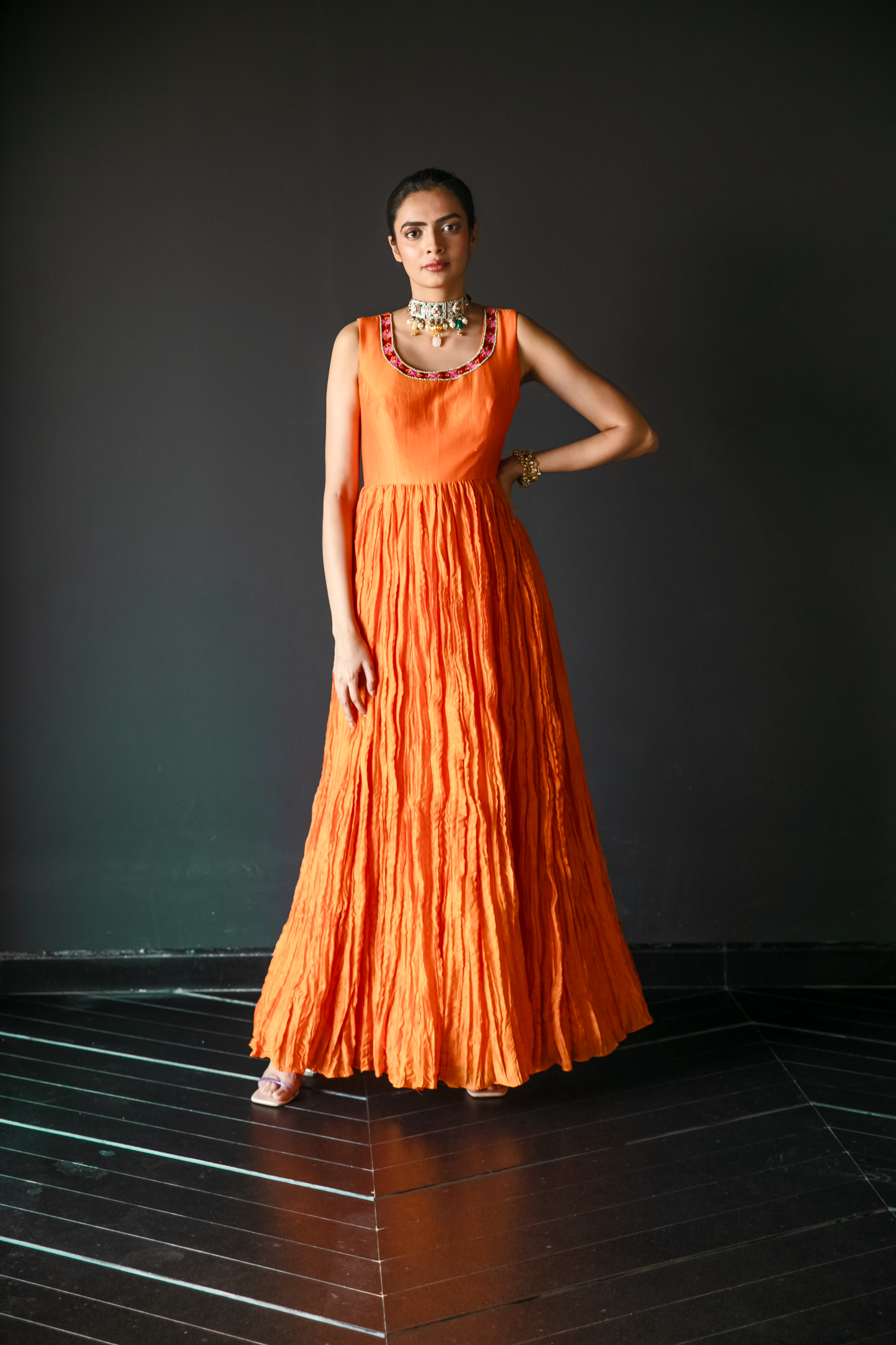 Kalpaha Orange Crush Dress