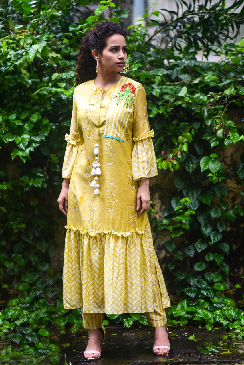 Yellow Kurta Set