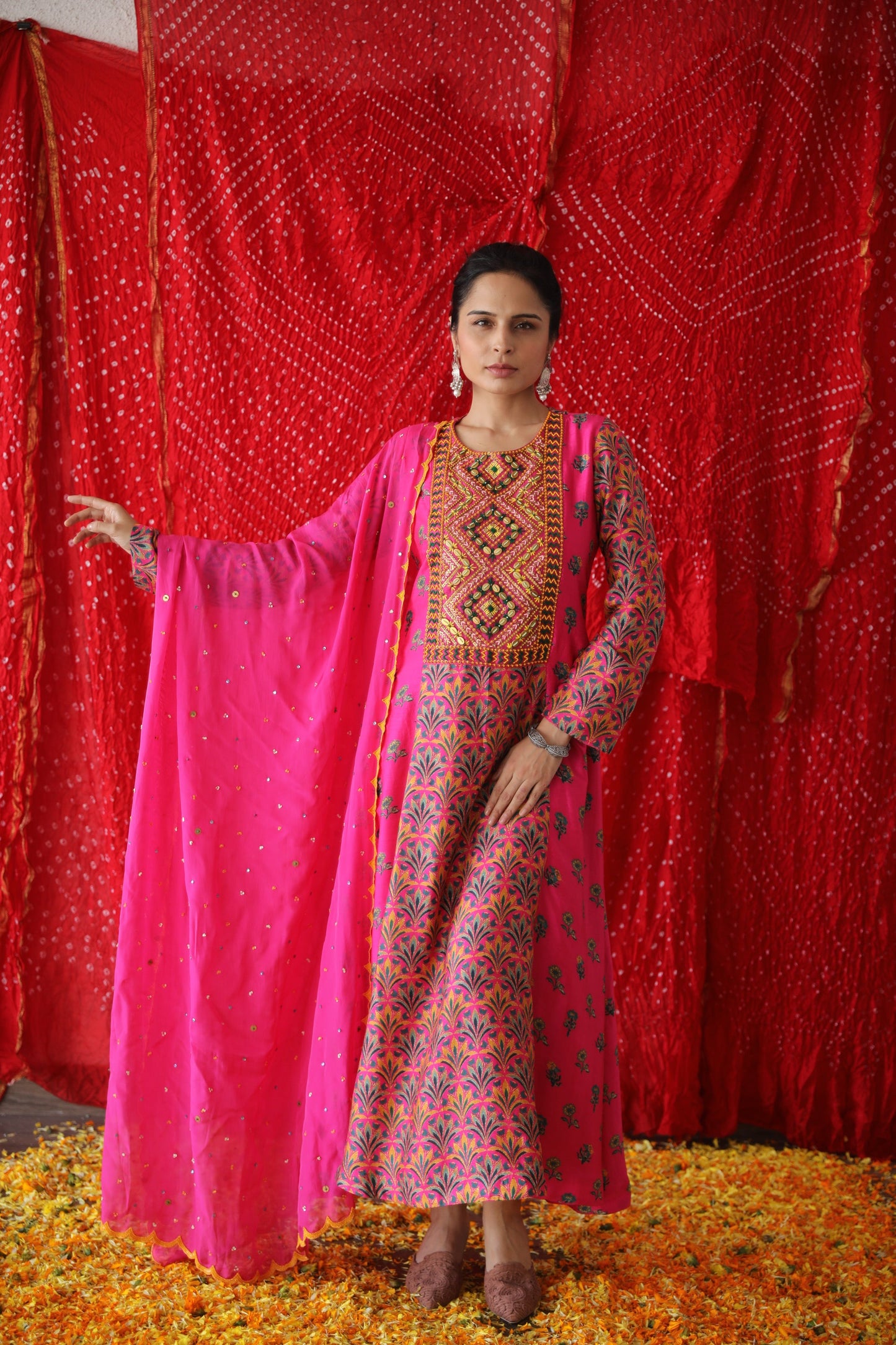 Hot Pink Anarkali