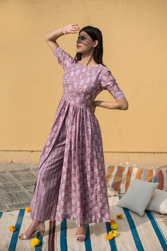 Lilac Kurta Set