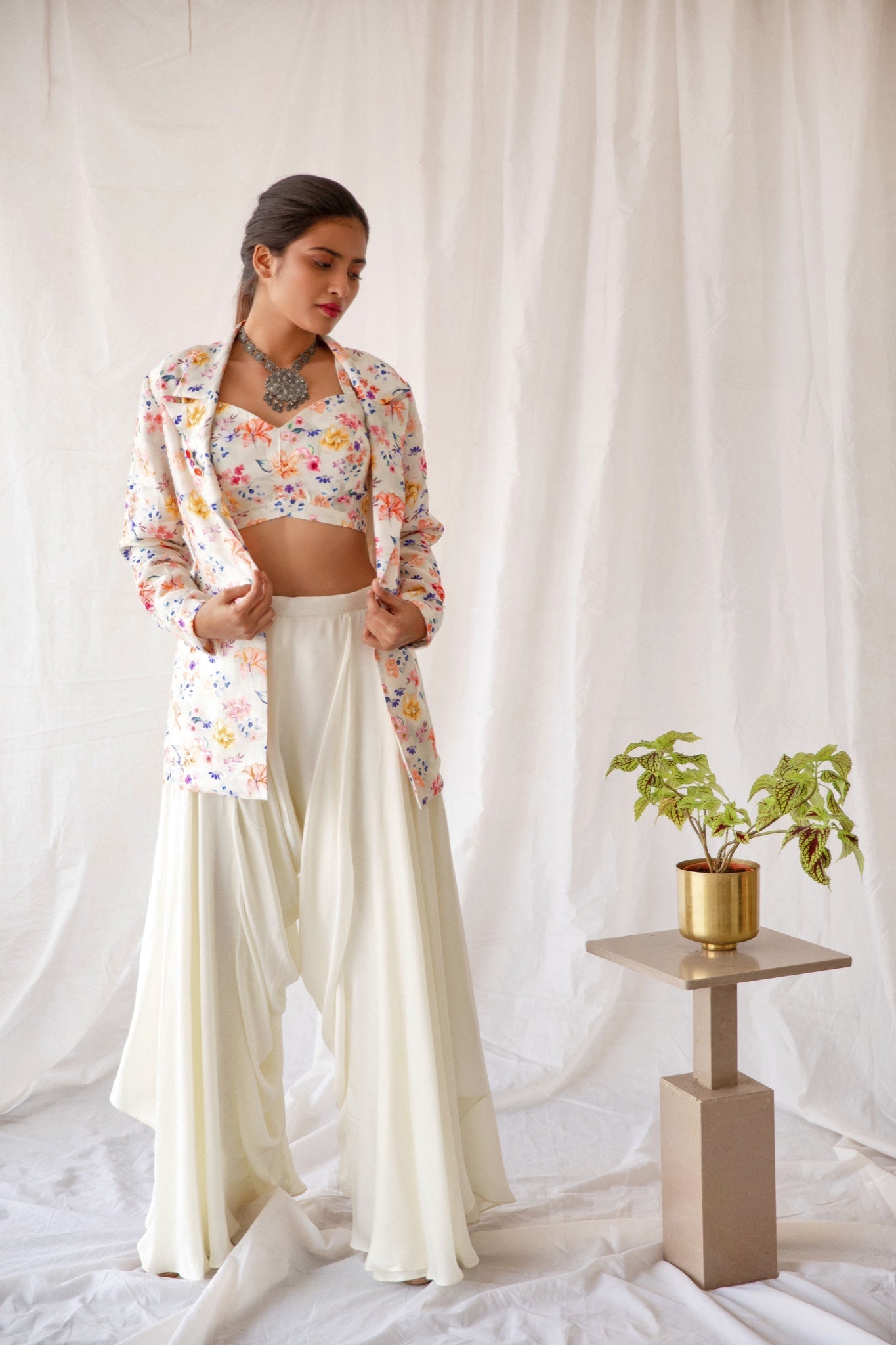 Light Grey Jacket Top & Pants