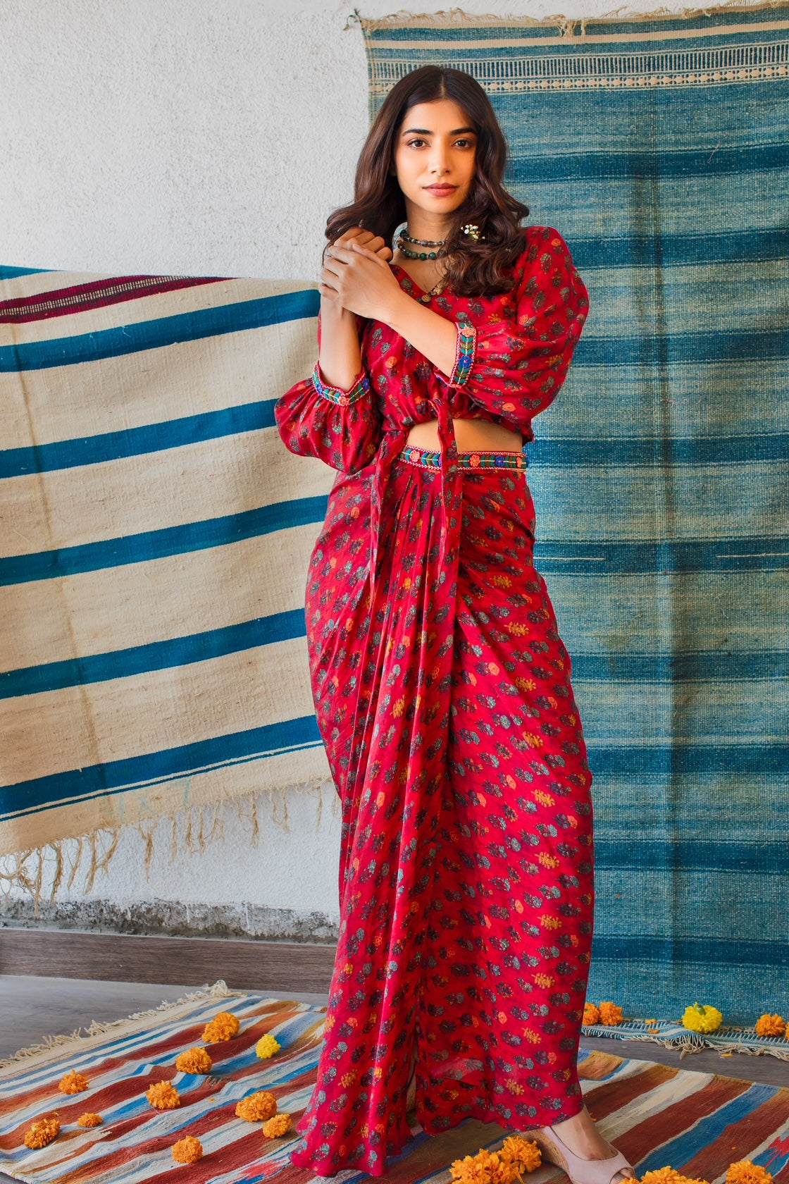 Floral Skirt Co-ord Set