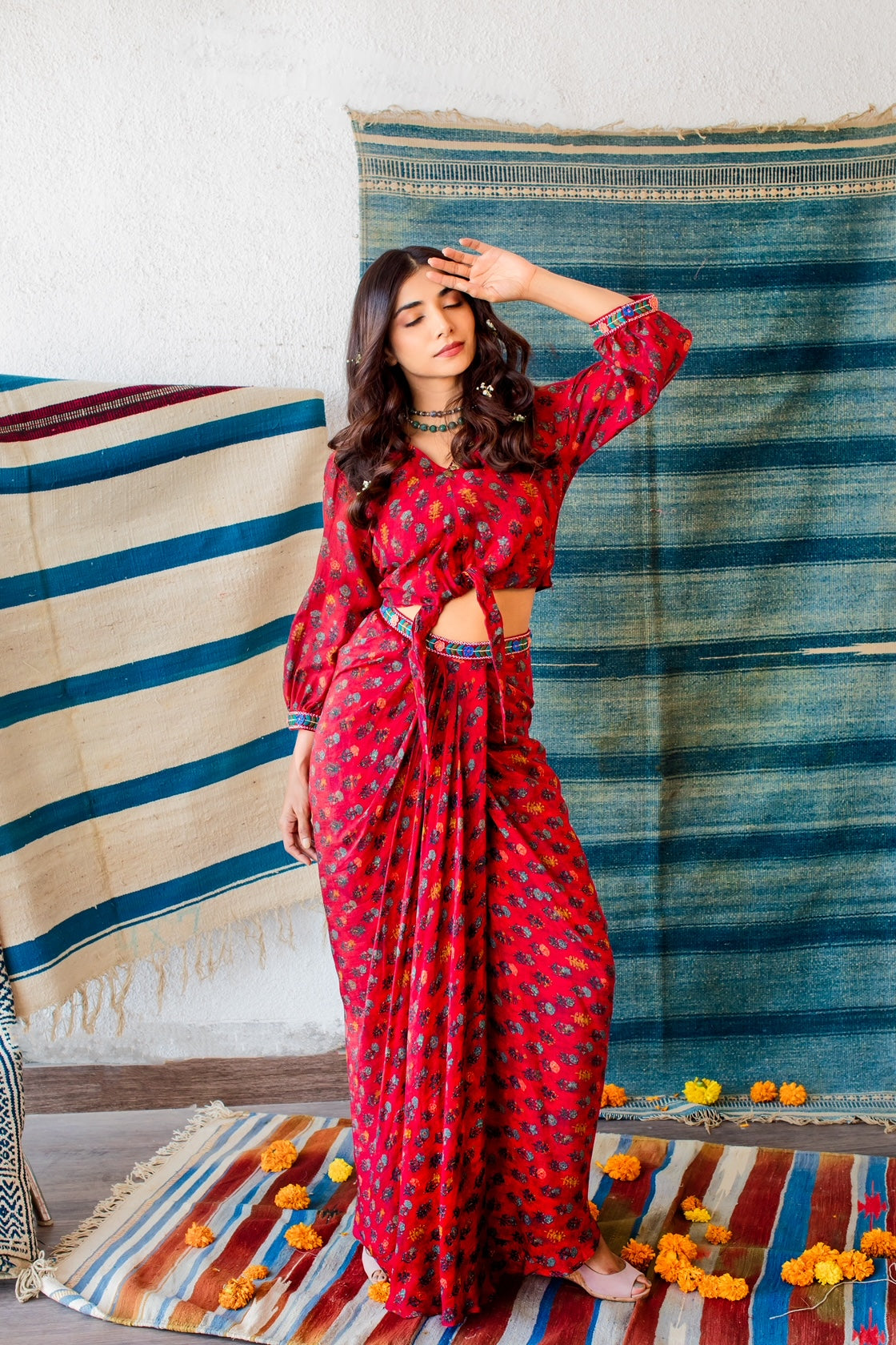 Floral Skirt Co-ord Set