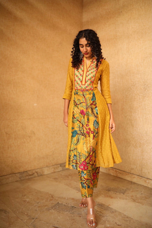 Yellow Kurta and pant