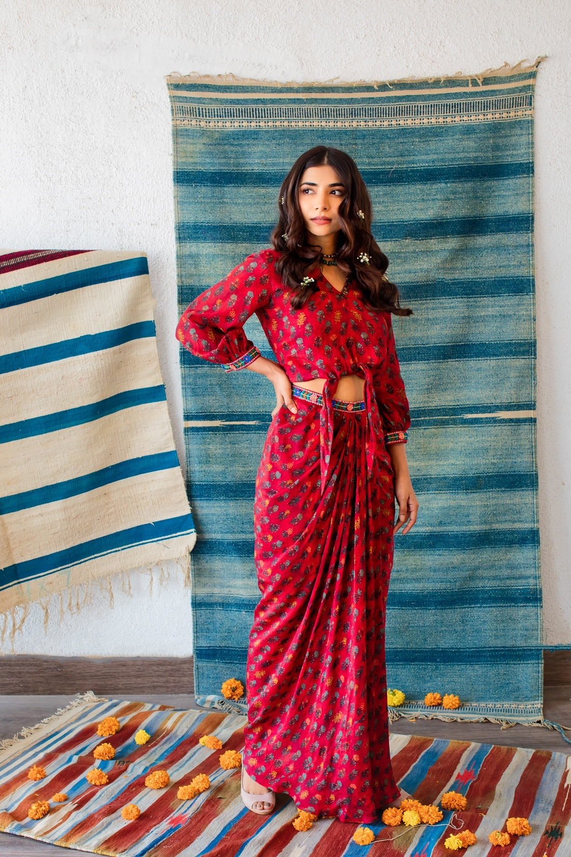 Floral Skirt Co-ord Set