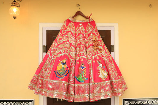 Pink Zardozi Lehenga