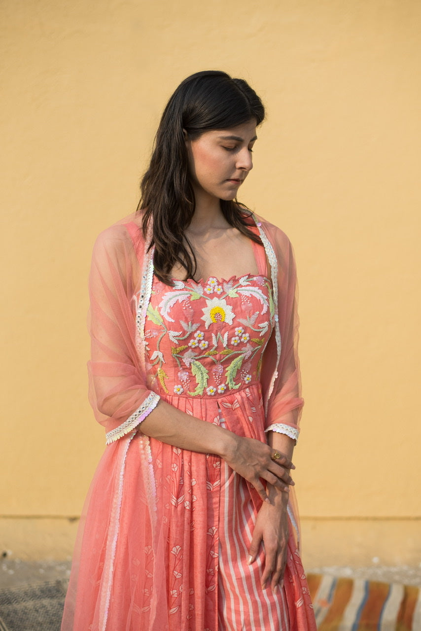 French Rose Pant Set