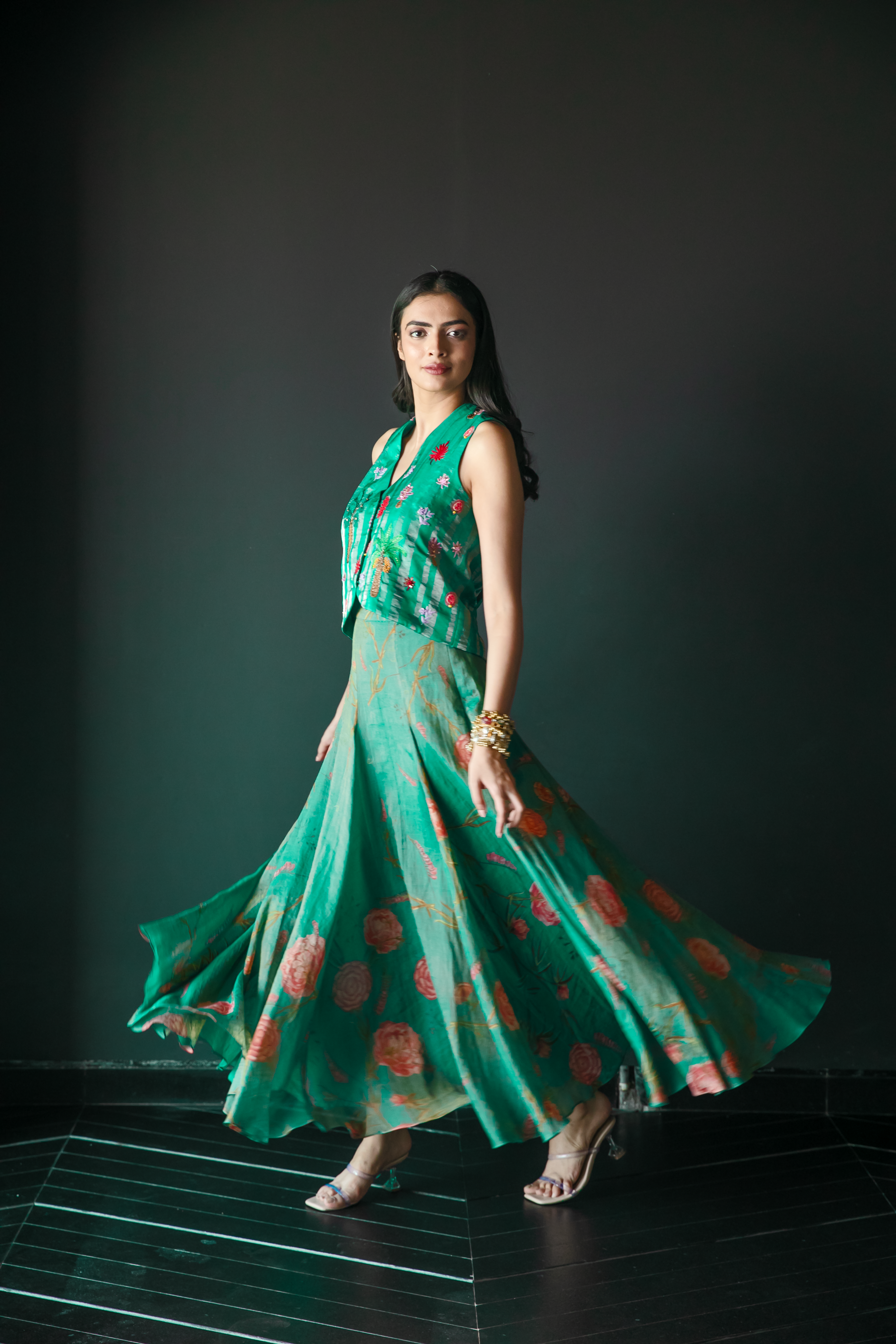 Kalpaha Waist Coat & Skirt