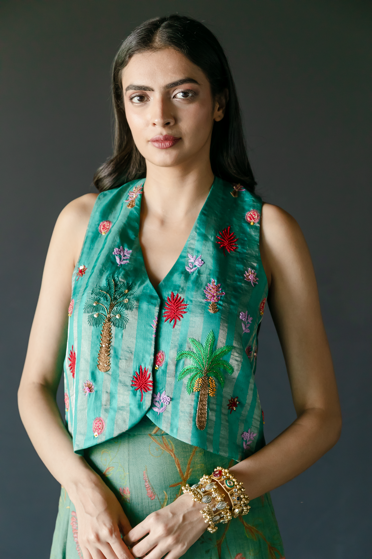 Kalpaha Waist Coat & Skirt