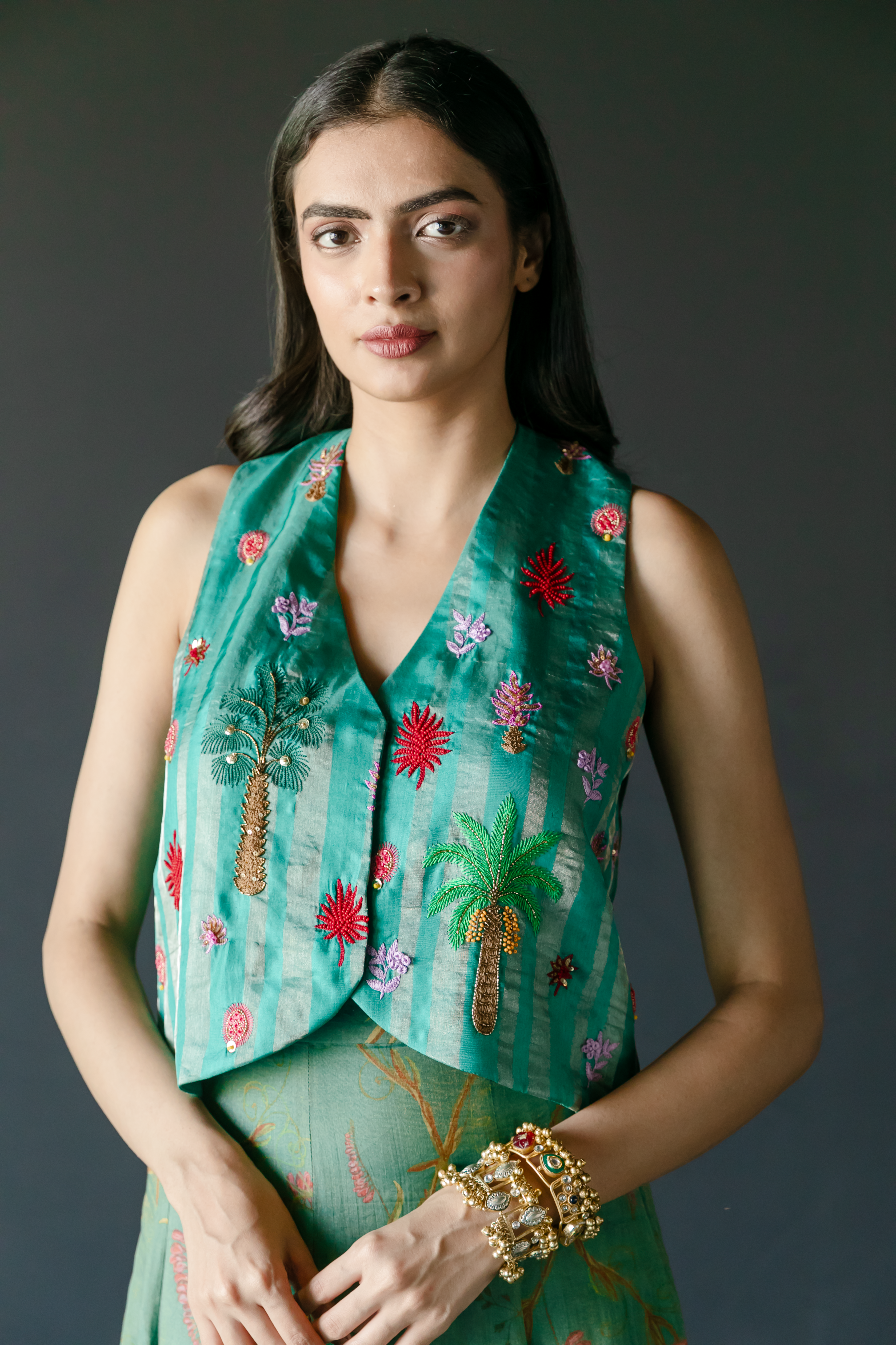 Kalpaha Waist Coat & Skirt