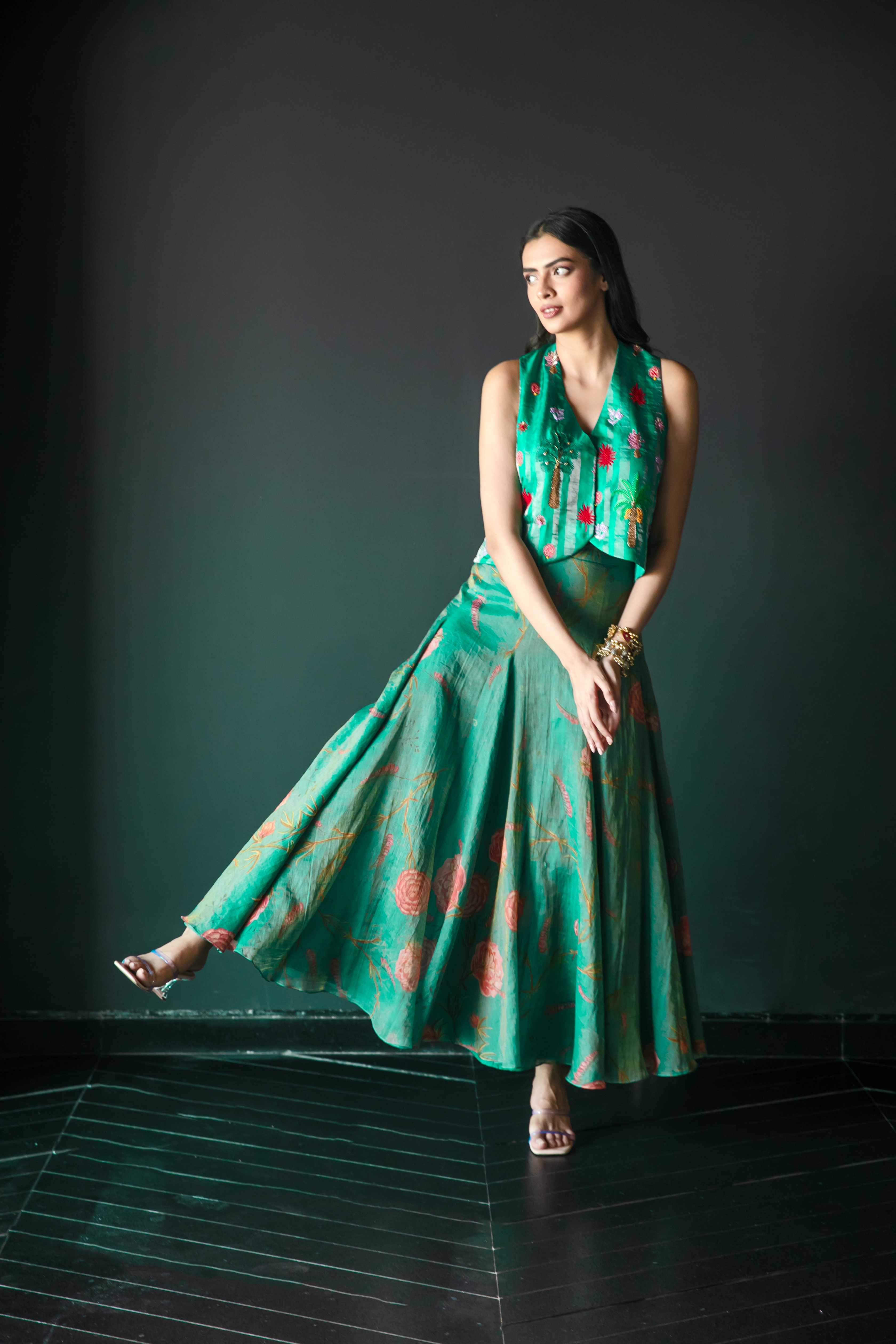 Kalpaha Waist Coat & Skirt