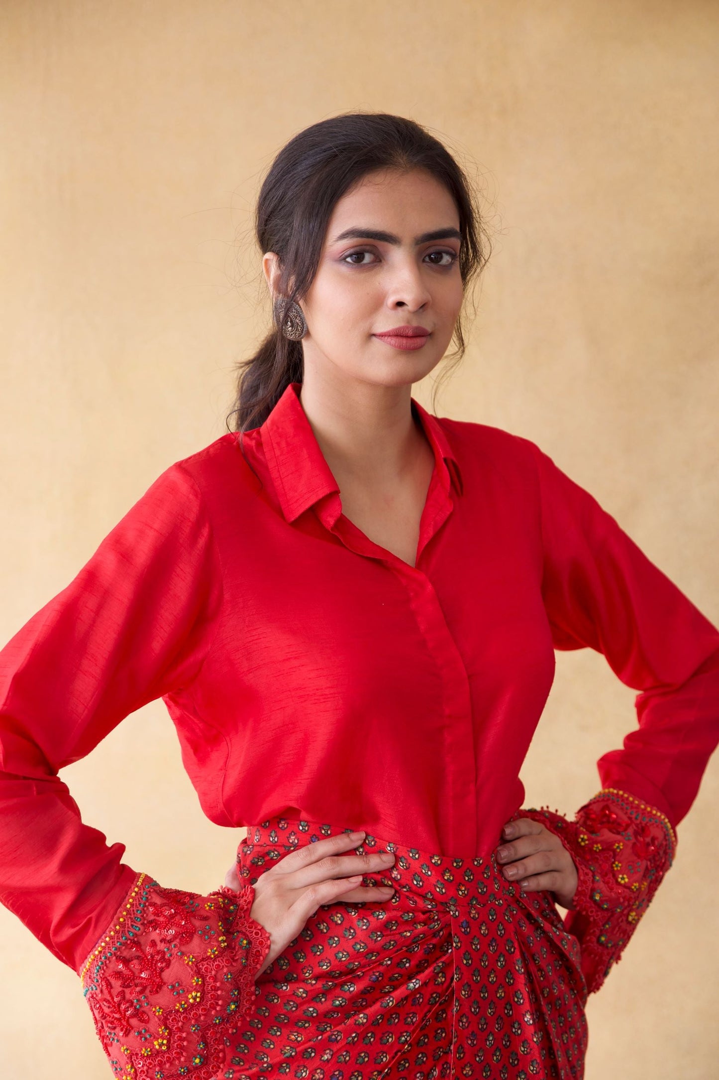 Red Shirt & Skirt