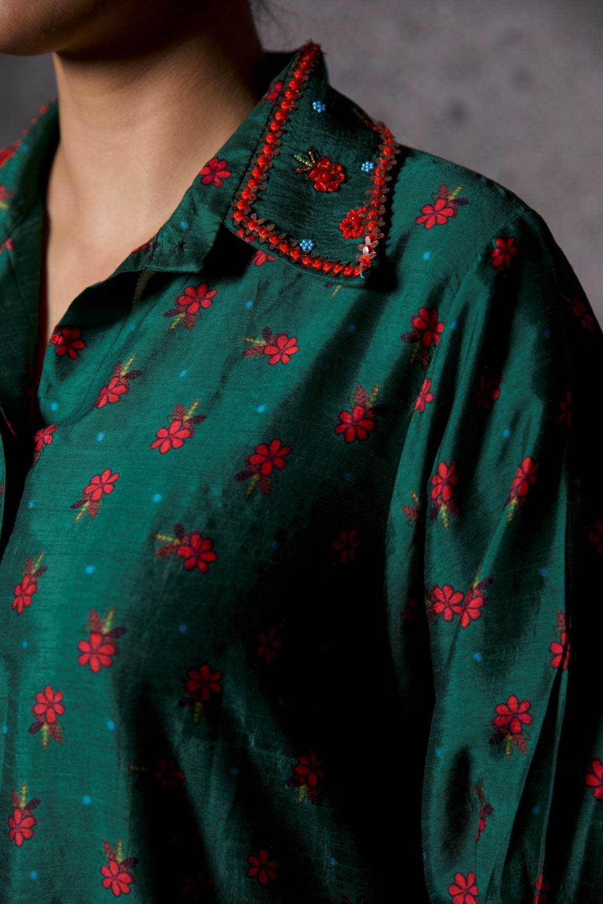 Green Floral Co-ord Set