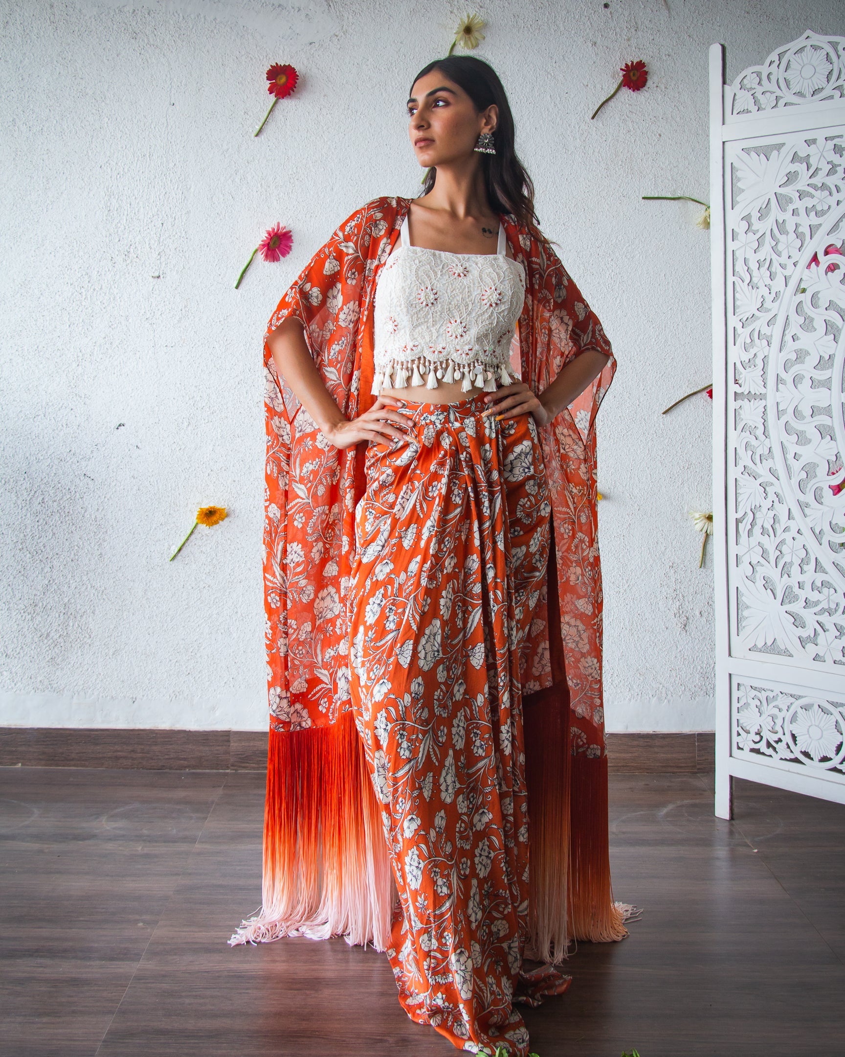 Pleated Skirt Set