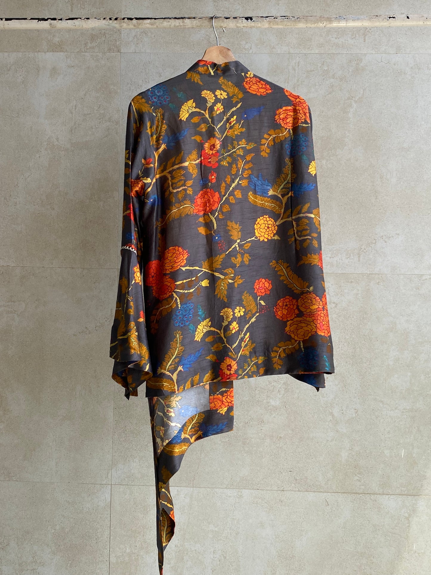 Grey Kalam Kurti