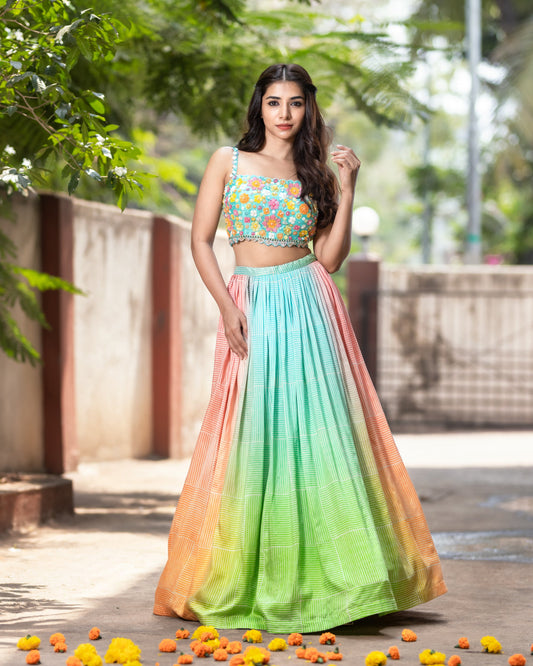 The Floral Lehenga