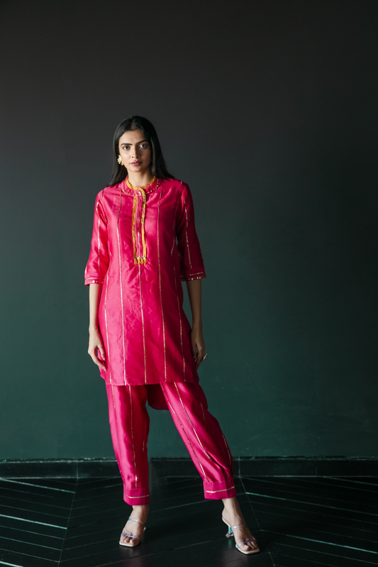 Pink Kurta & Pants