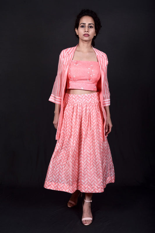Pink Skirt Set